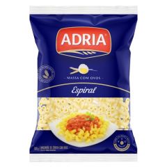 MACARRÃO DE SÊMOLA COM OVOS ESPIRAL ADRIA PACOTE 500G