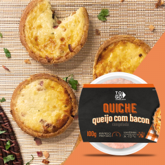 Quiche queijo c bacon 100g