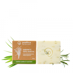 Sabonete vegetal de capim limāo e alecrim 100g